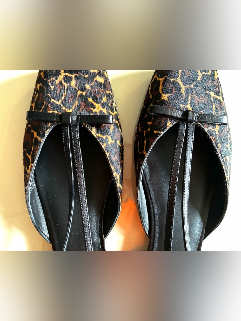 J. Crew Quinn cutout ballet flats in leopard-print calf hair.12. New. - Picture 7 of 10